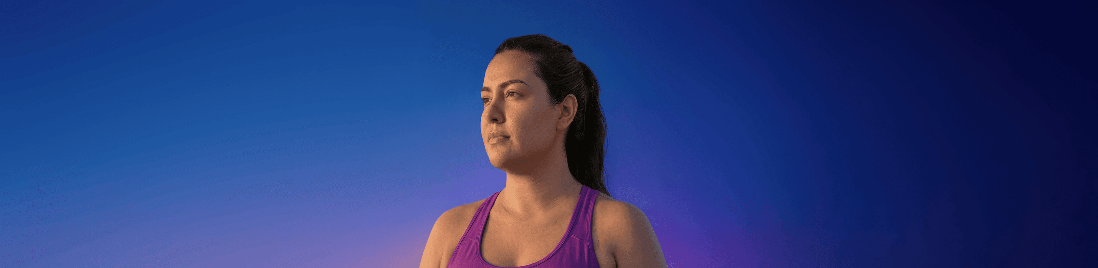 Abstract blue gradient background for the GLP-1 promotion