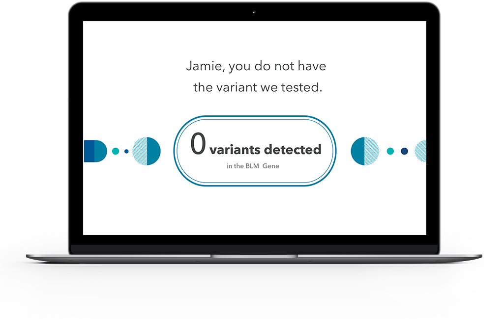 Sample carrier status overview showing that someone has 0 variants detected